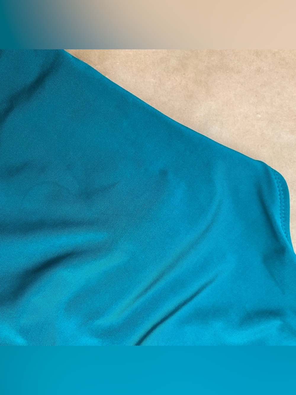 La Blanca β Ruched One Piece Halter Swimsuit in Teal Size 10 - Picture 7 of 13